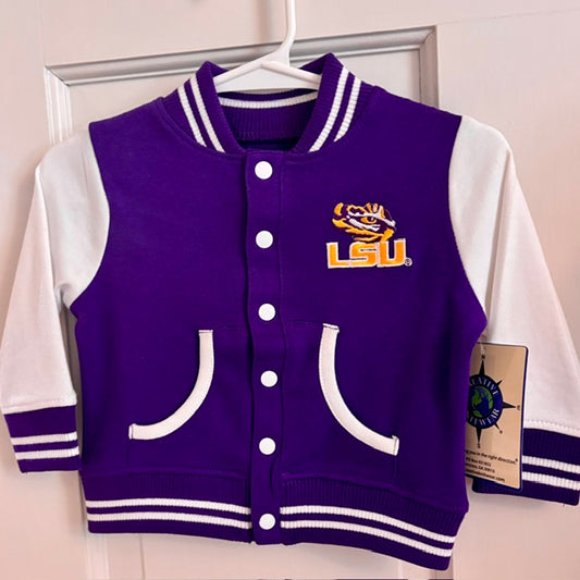 Varsity Jacket - LSU - 3-6 mo