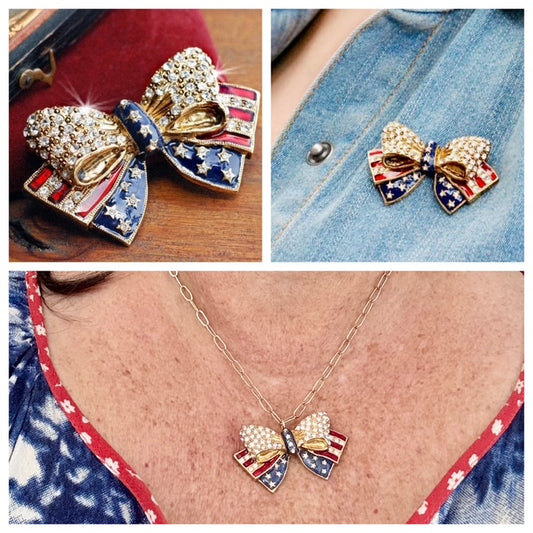 Brooch/Pendant - American Flag