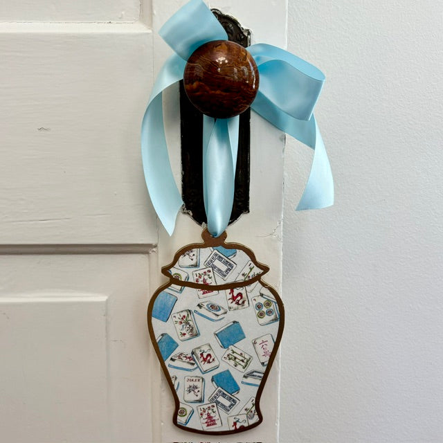 Door Hanger - Ginger Jar - 8" Mahjong (Assorted)