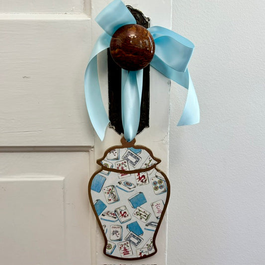 Door Hanger - Ginger Jar - 8" Mahjong (Assorted)