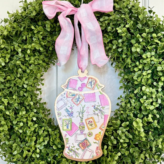Door Hanger - Ginger Jar - 8" Mahjong (Assorted)