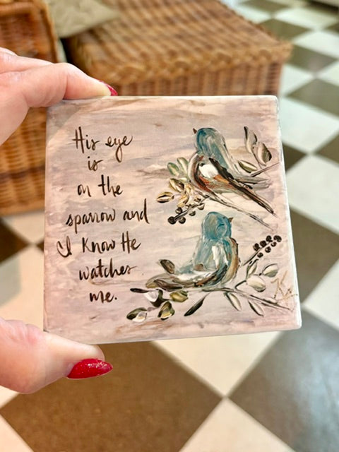 Tile - His eye is on the Sparrow