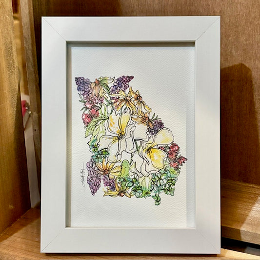 State of Georgia Print - Framed