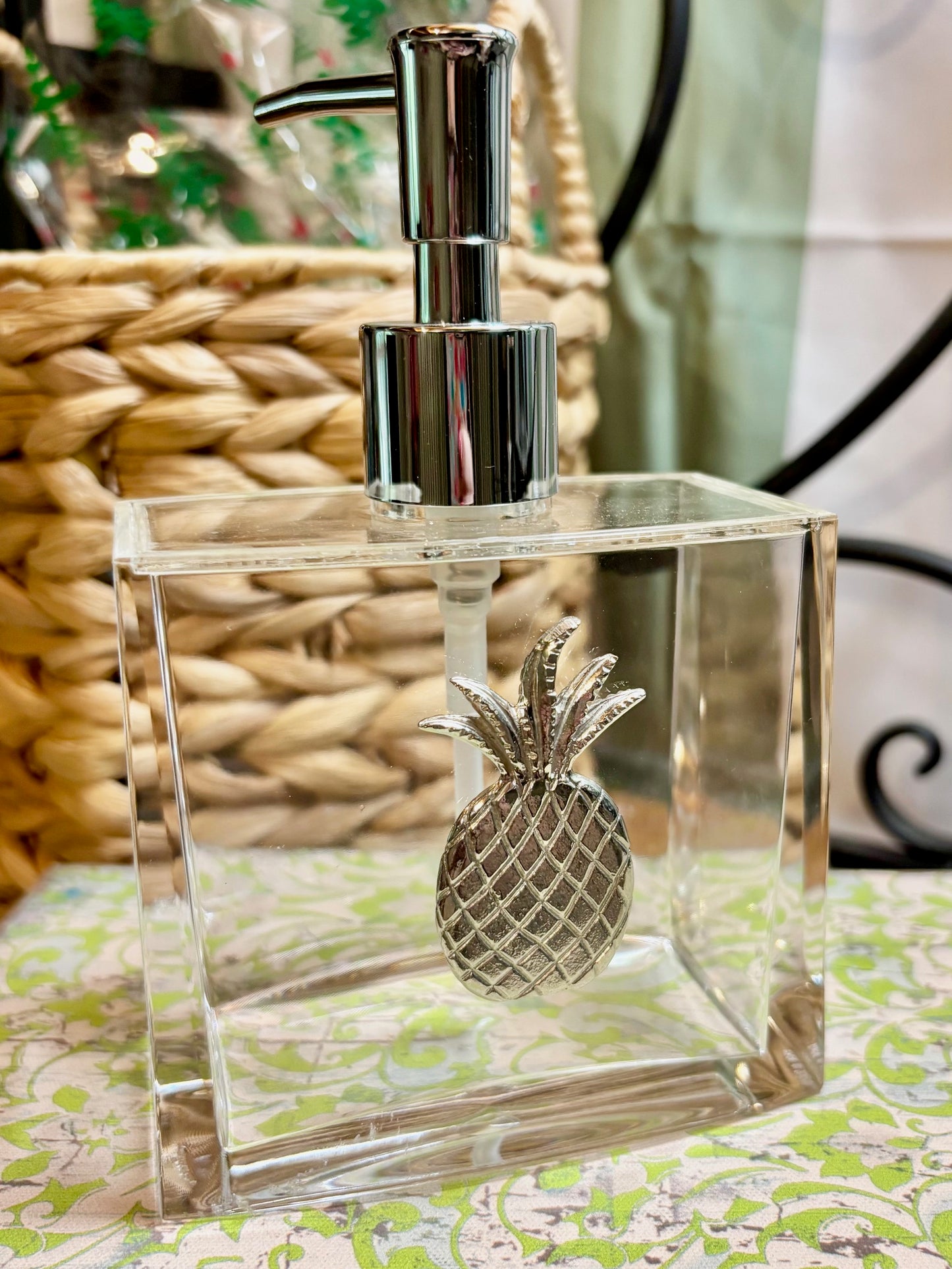 Pewter Medallion on Large Soap/Lotion / Assorted
