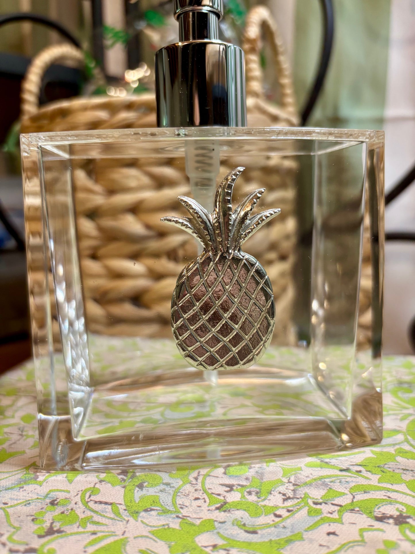 Pewter Medallion on Large Soap/Lotion / Assorted