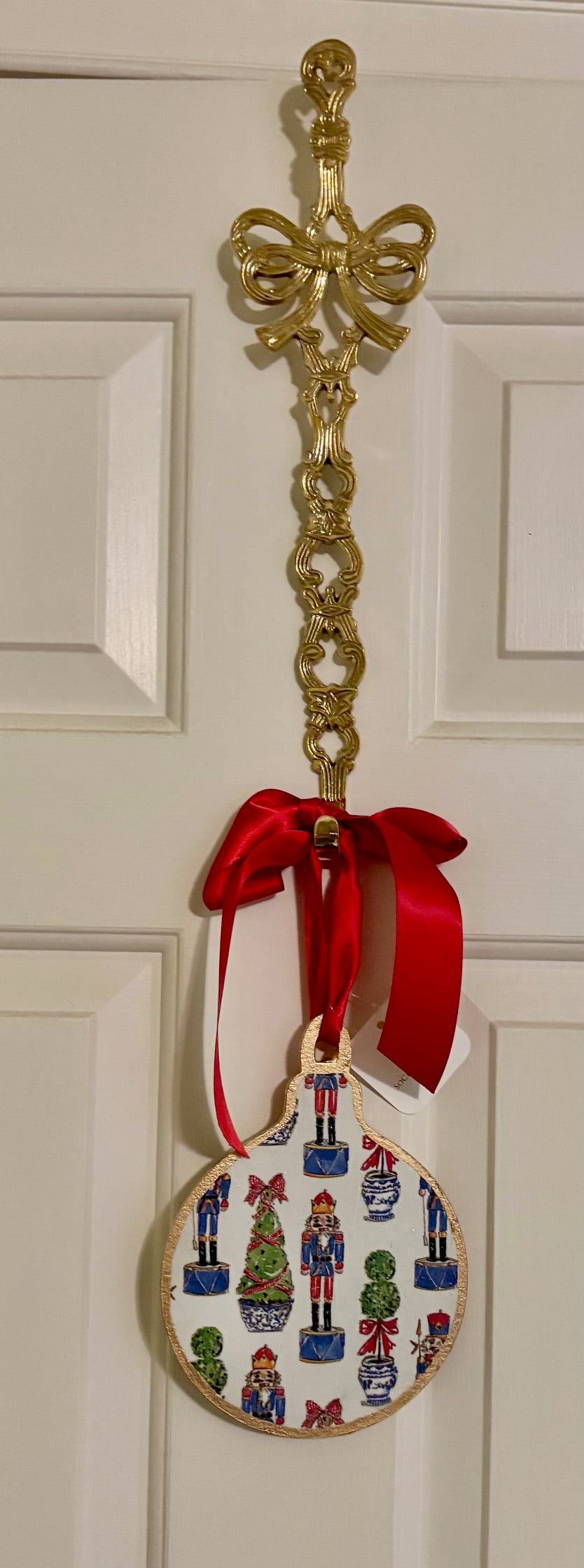 Door Hanger - Chinoiserie Nutcracker 8" Bauble Ornament