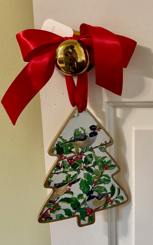 Door Hanger - Carolina Chickadee 8" Tree