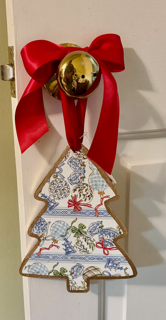 Door Hanger - Holiday Pagoda 8" Tree