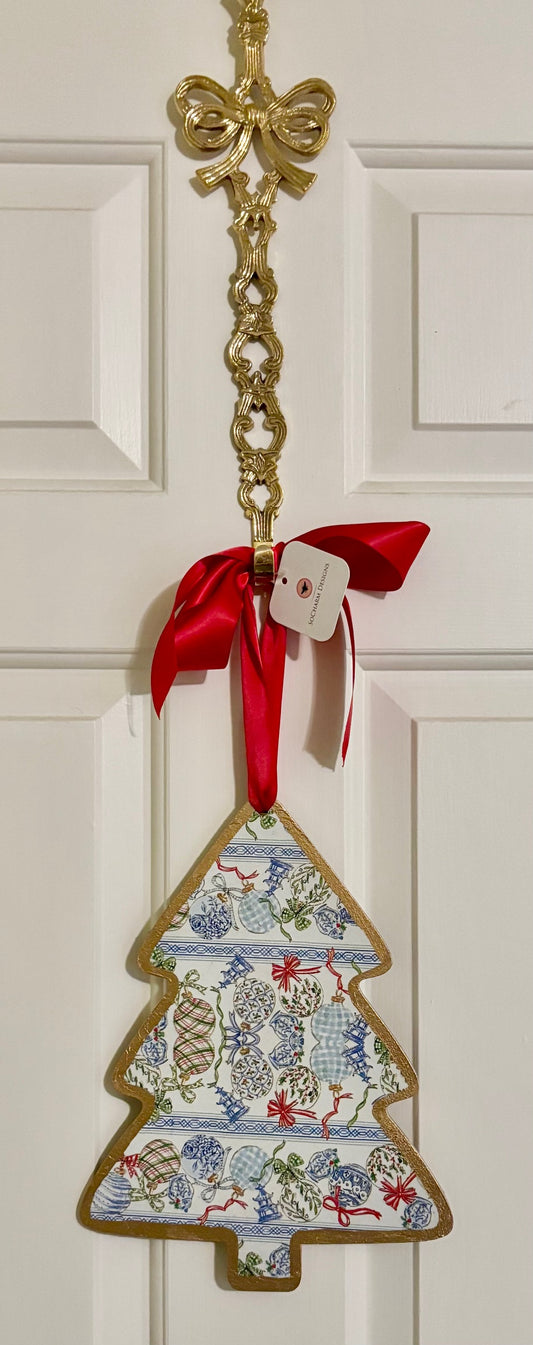 Door Hanger - Holiday Pagoda 12" Tree