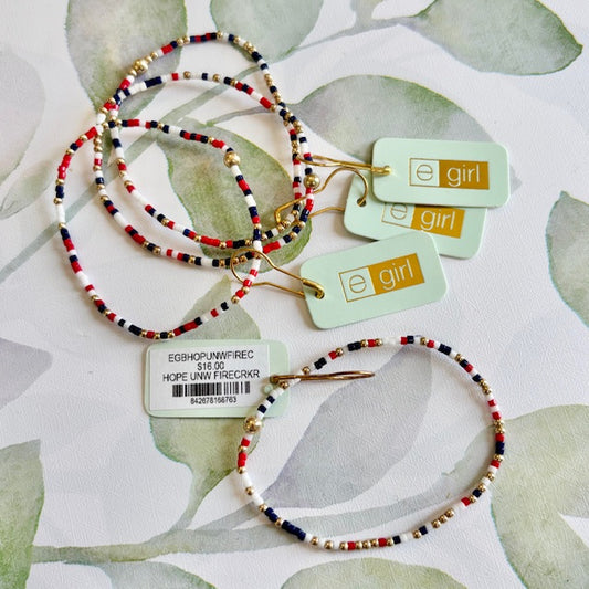 enewton egirl Hope Unwritten Bracelet - Red, White & Blue