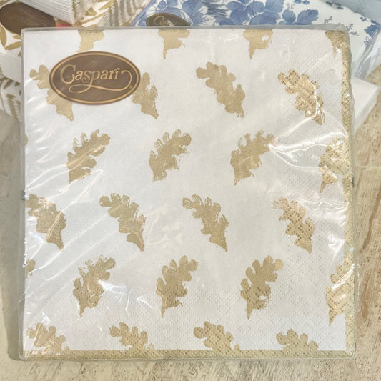 Luncheon Napkins - Leaves of Gold