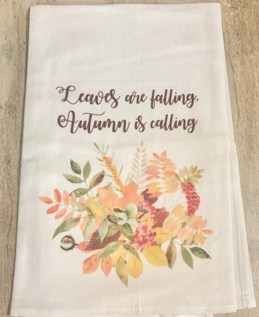 Tea Towel - Leaves are Falling