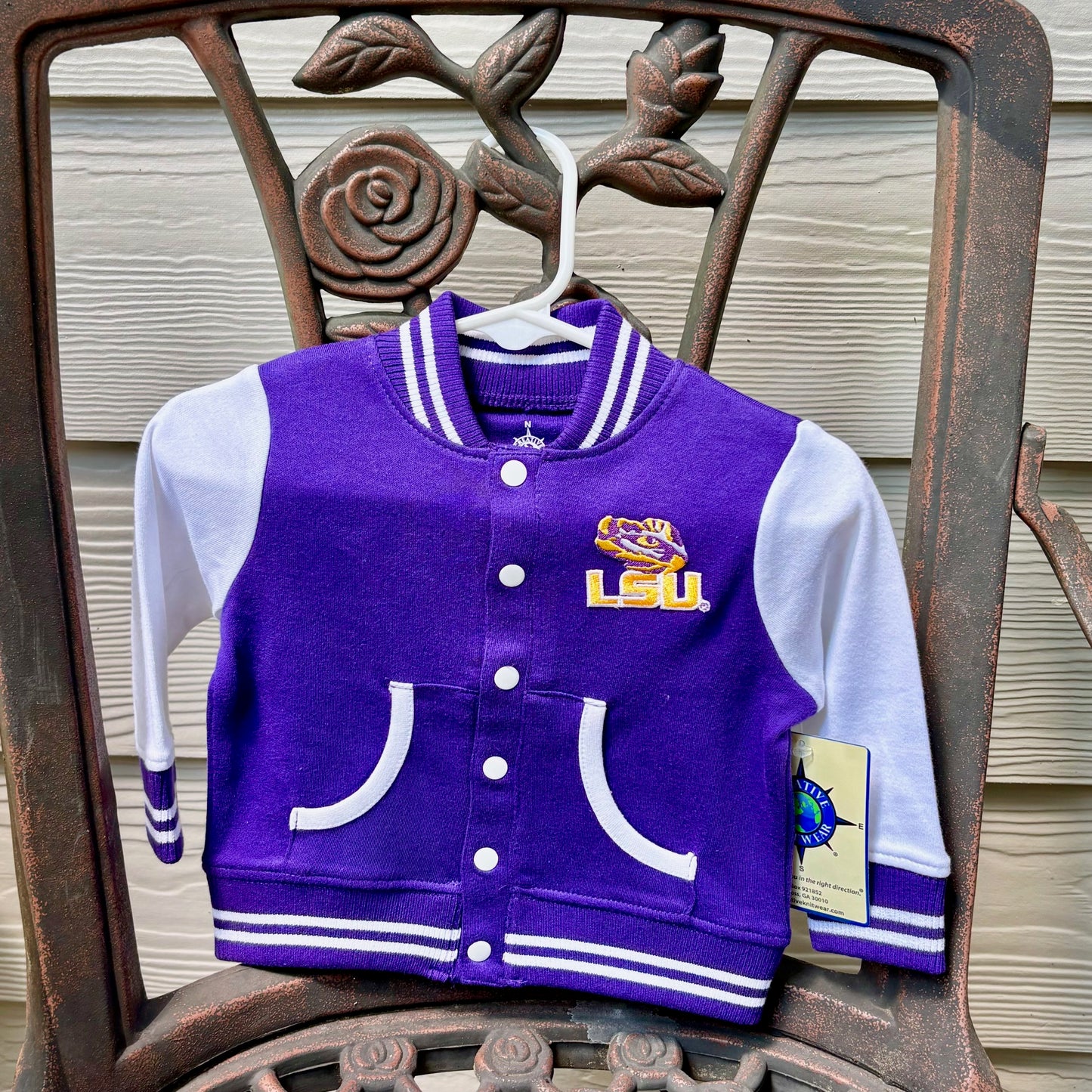 LSU Varsity Jacket - Size 3-6mo