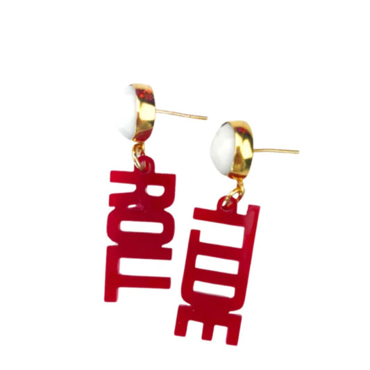 Alabama "Roll Tide" Dangle Earrings