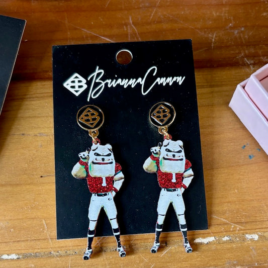 UGA "Hairy Dog" Earrings