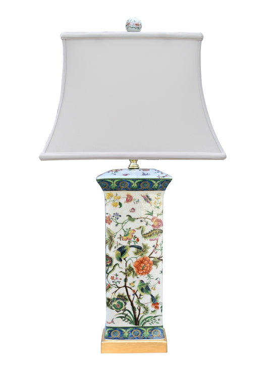 Lamp - Porcelain Floral 28"