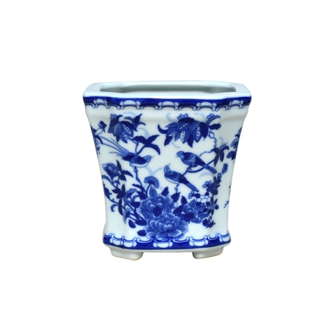 Planter - Blue & White 5.5"