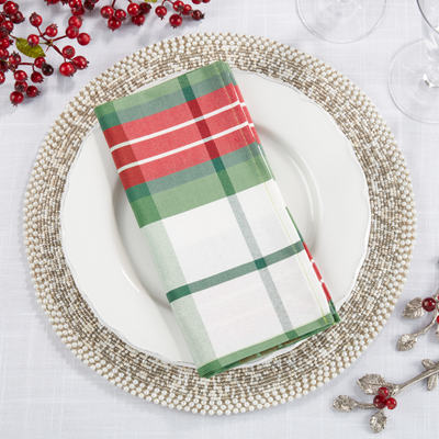 Napkin Set - Christmas Plaid