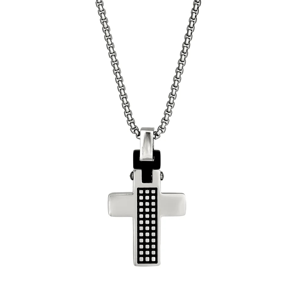 Small Cross with Checkerboard Center