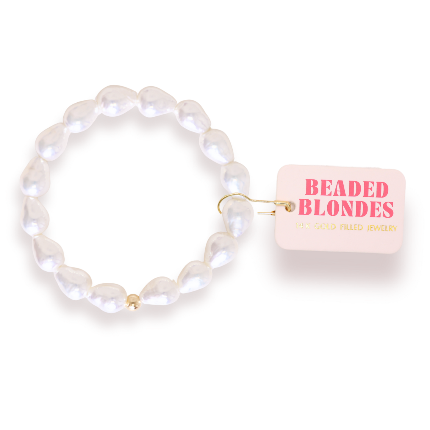 Bracelet - Pearl/Gold Bella