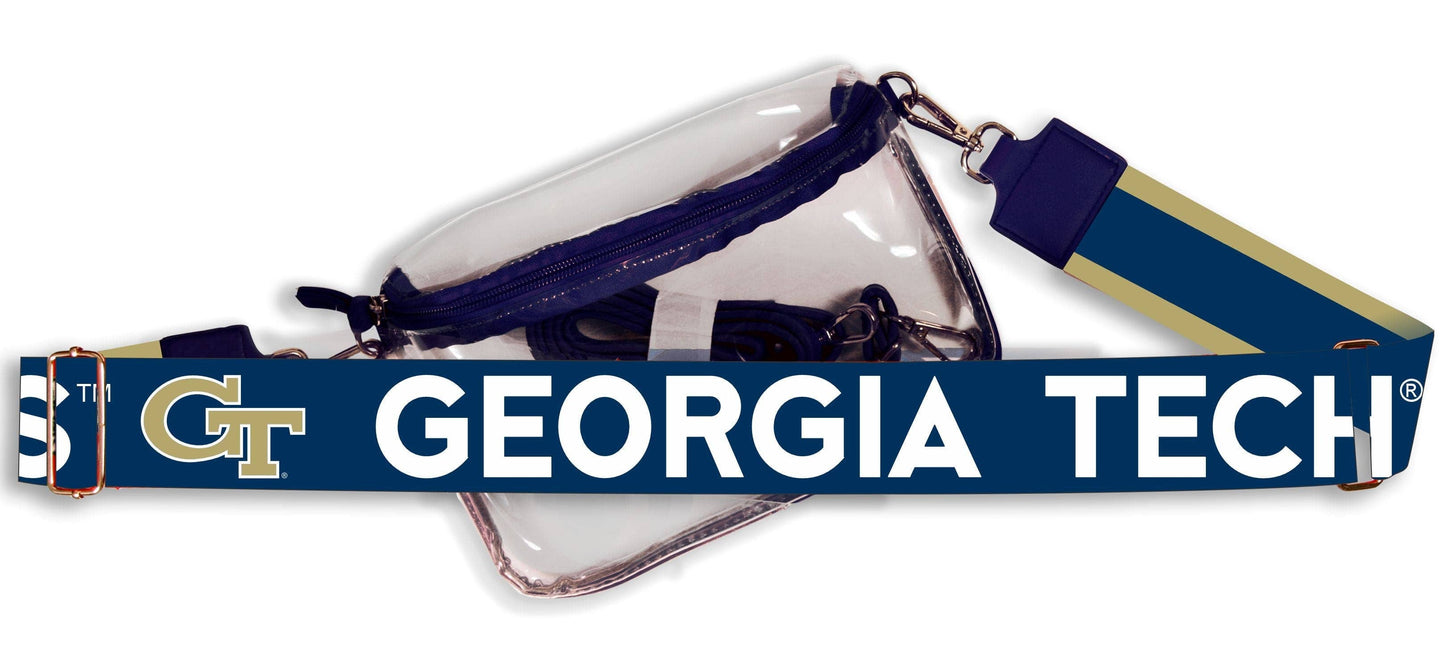 Georgia Tech - Clear Purse with Logo Strap