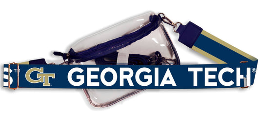 Georgia Tech - Clear Purse with Logo Strap