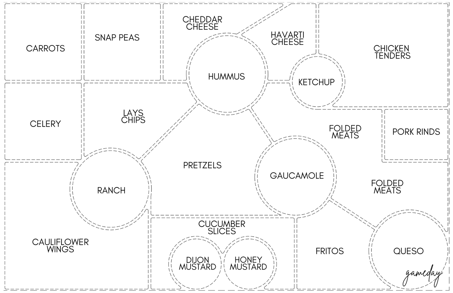 Tray Inserts - Charcuterie Maps