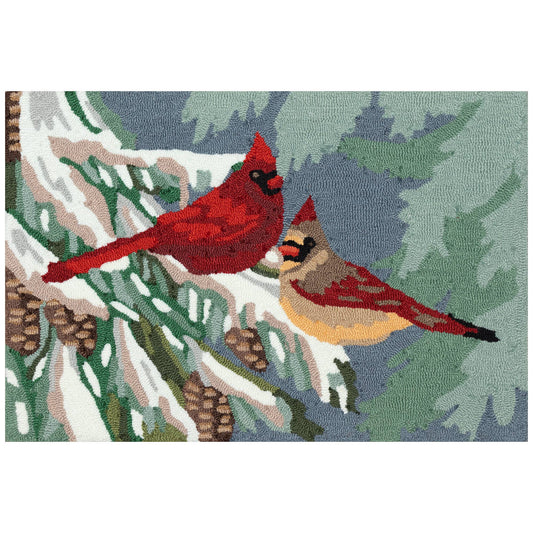 Rug - Indoor/Outdoor - Cardinal Christmas (Frontporch)