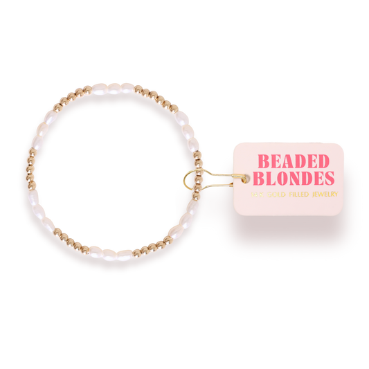 Bracelet - Pearl/Gold Alli