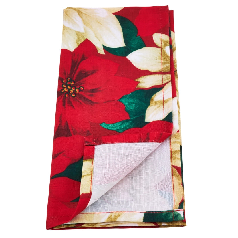 Napkin Set - Poinsettia