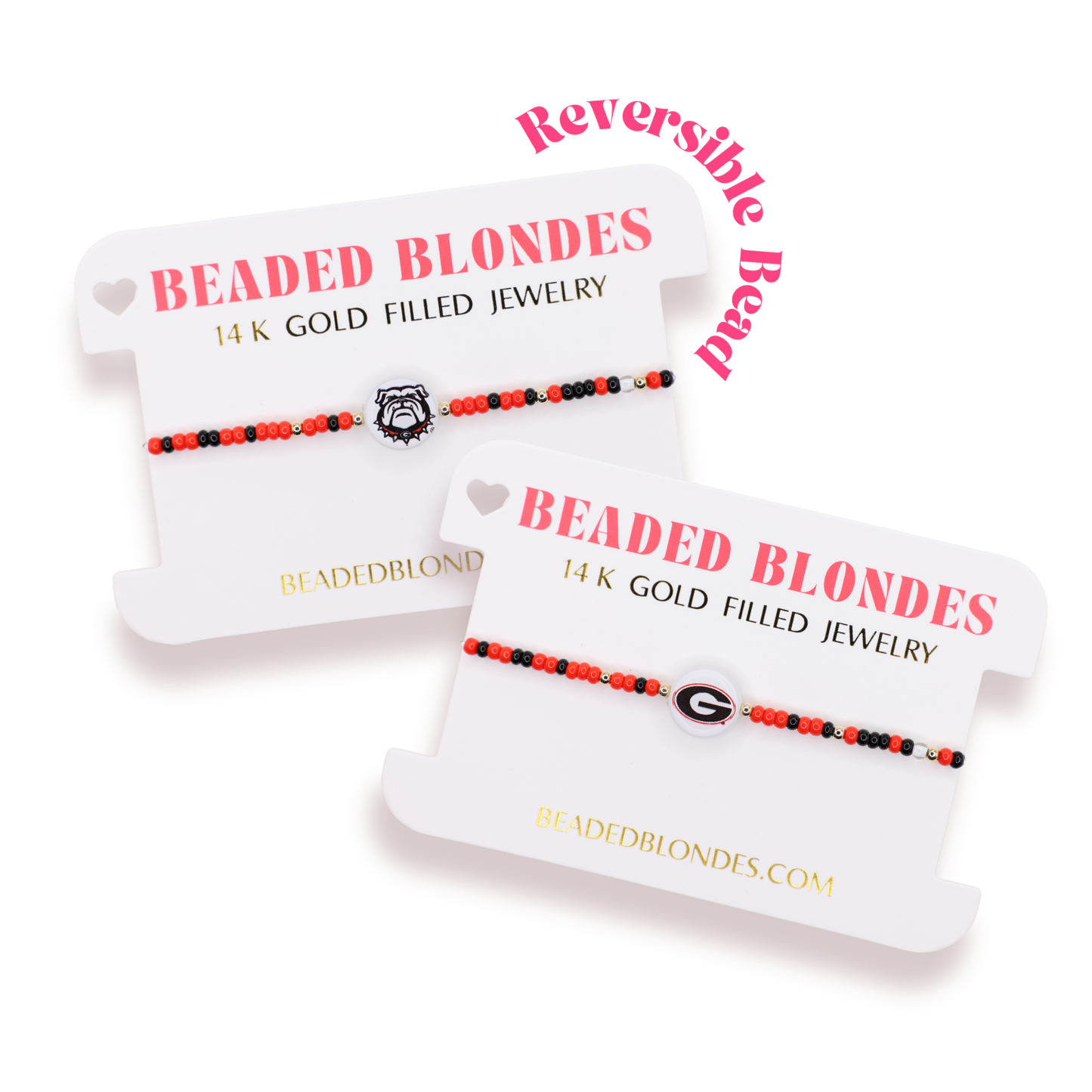 Bracelet - Collegiate+Georgia Flip Bead