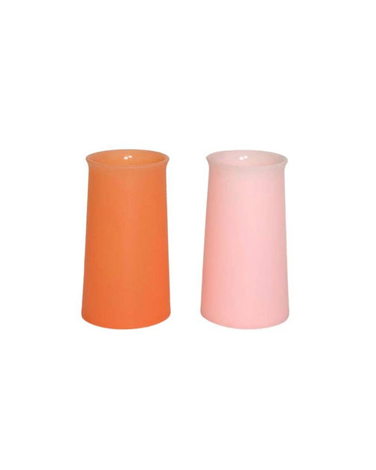 Silicone Unbreakable Highball Glasses:  Peach + Petal
