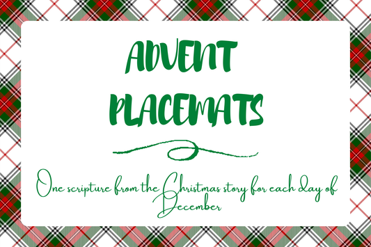 Paper Placemats - Advent Scripture