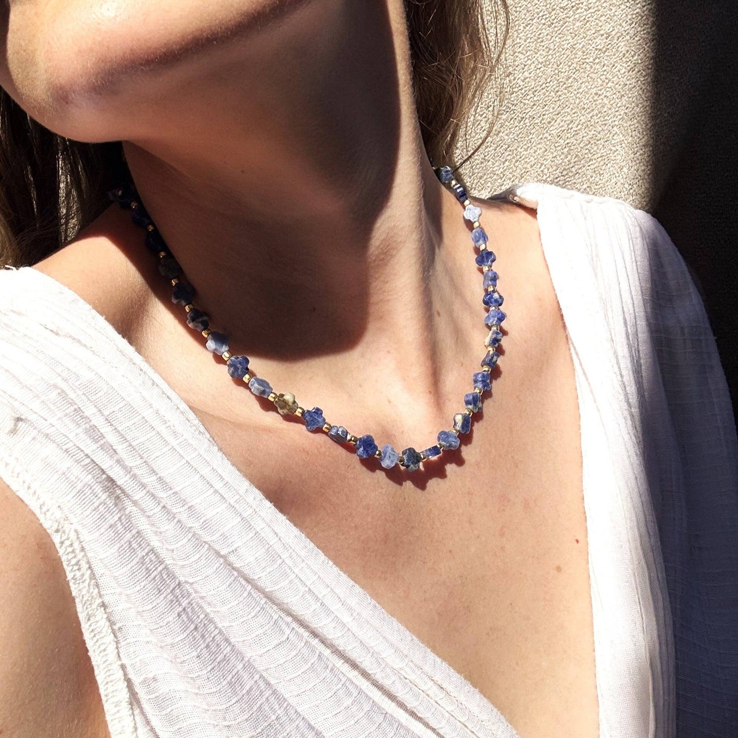 Necklace - Lapis Clover
