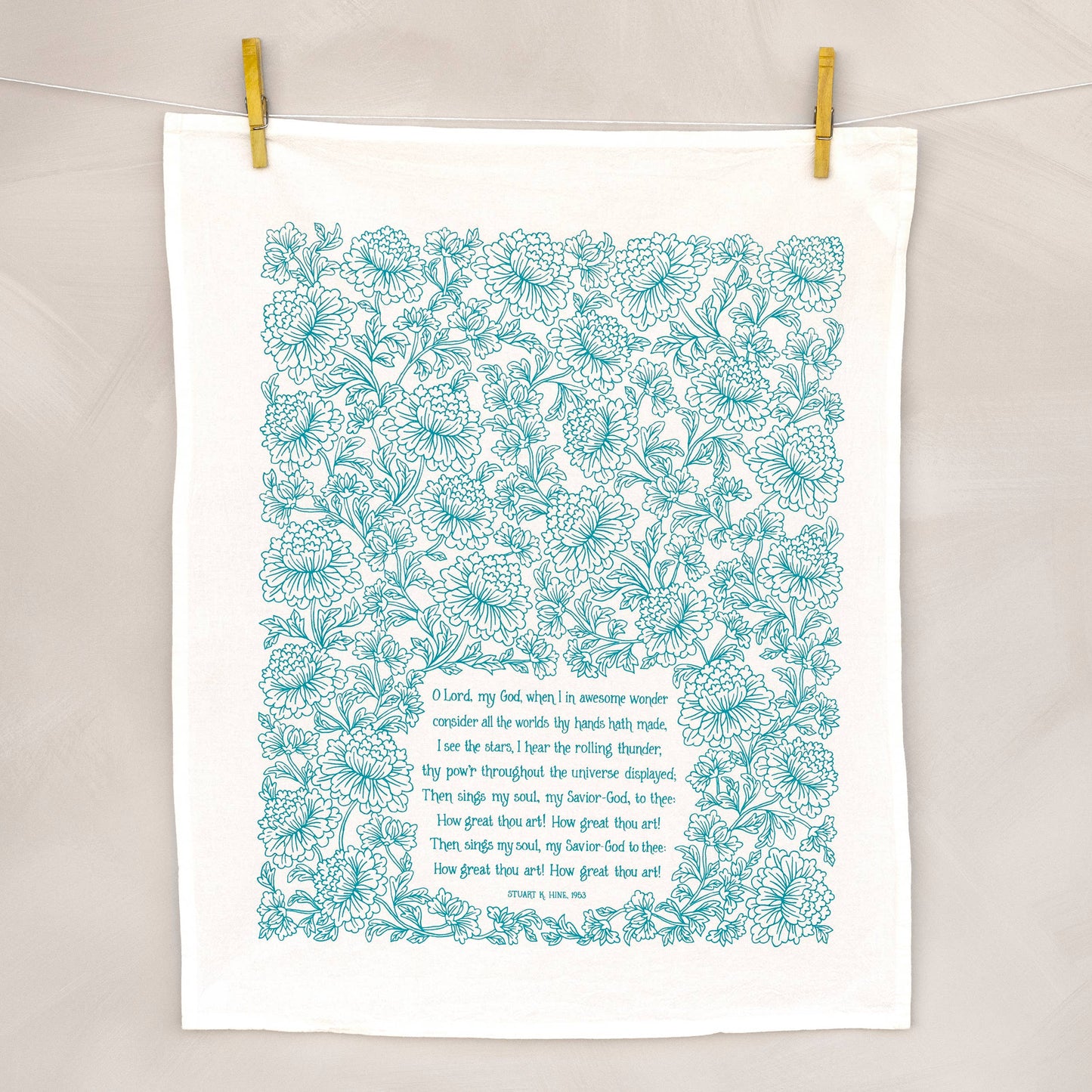 Hymn Tea Towel: How Great Thou Art