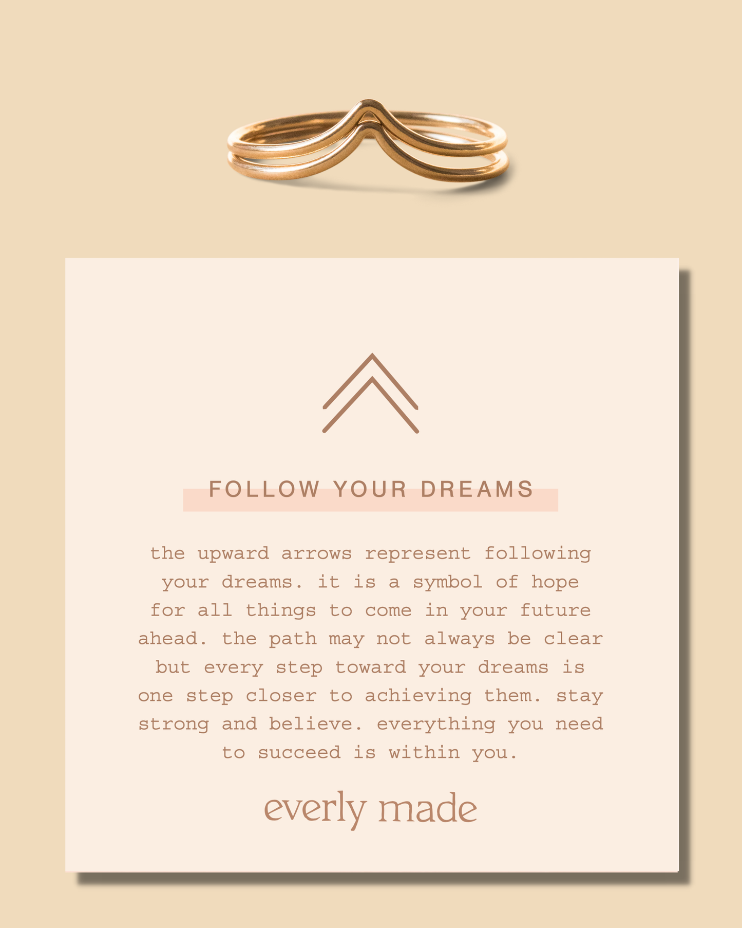 Follow Your Dreams Stacked Ring Set - Sz 6