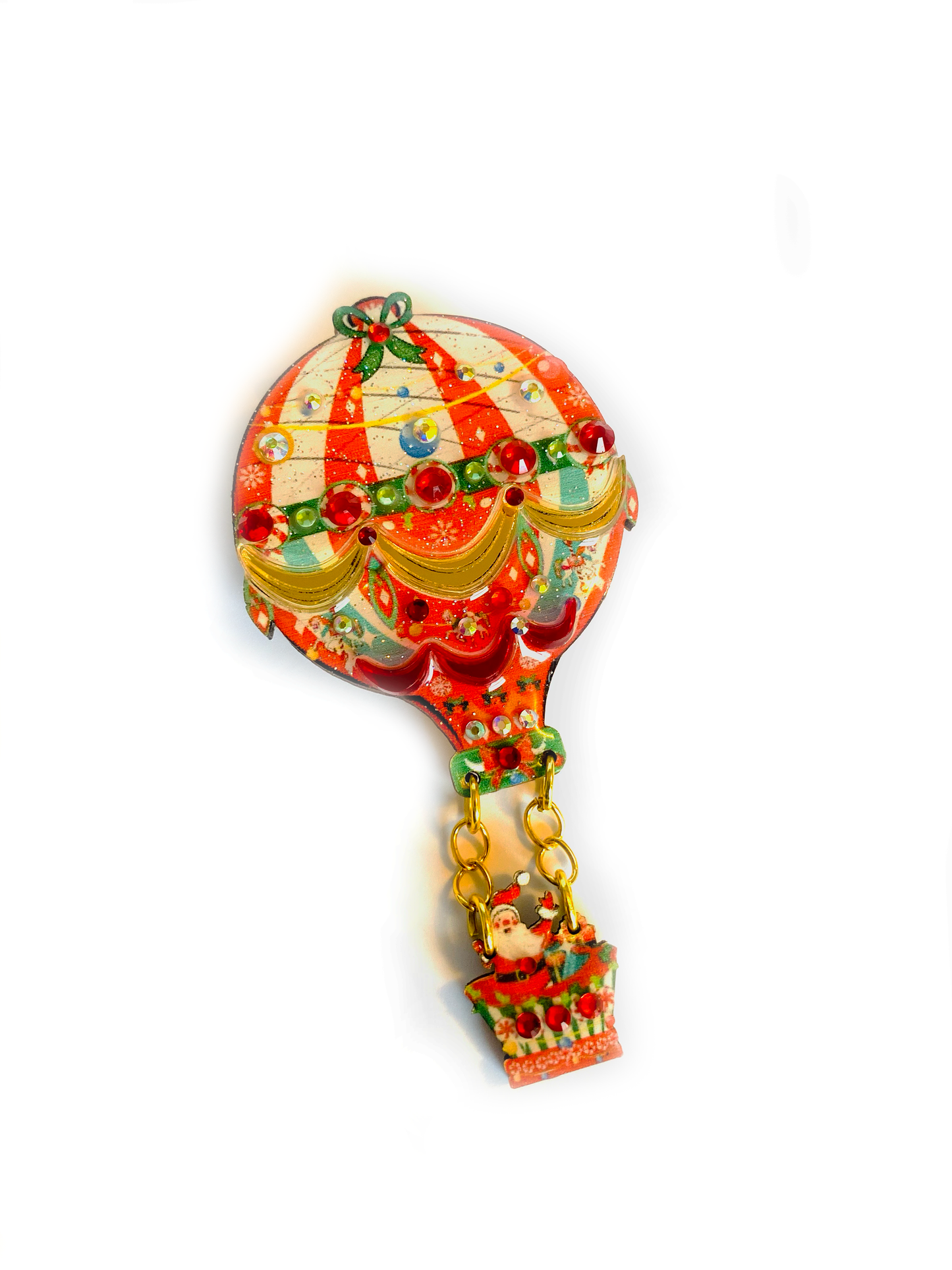 Brooch - Christmas balloon