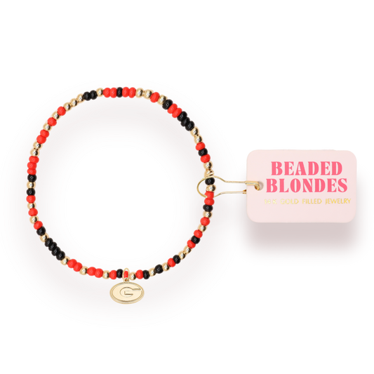 Bracelet - Collegiate+Georgia Gold Charm