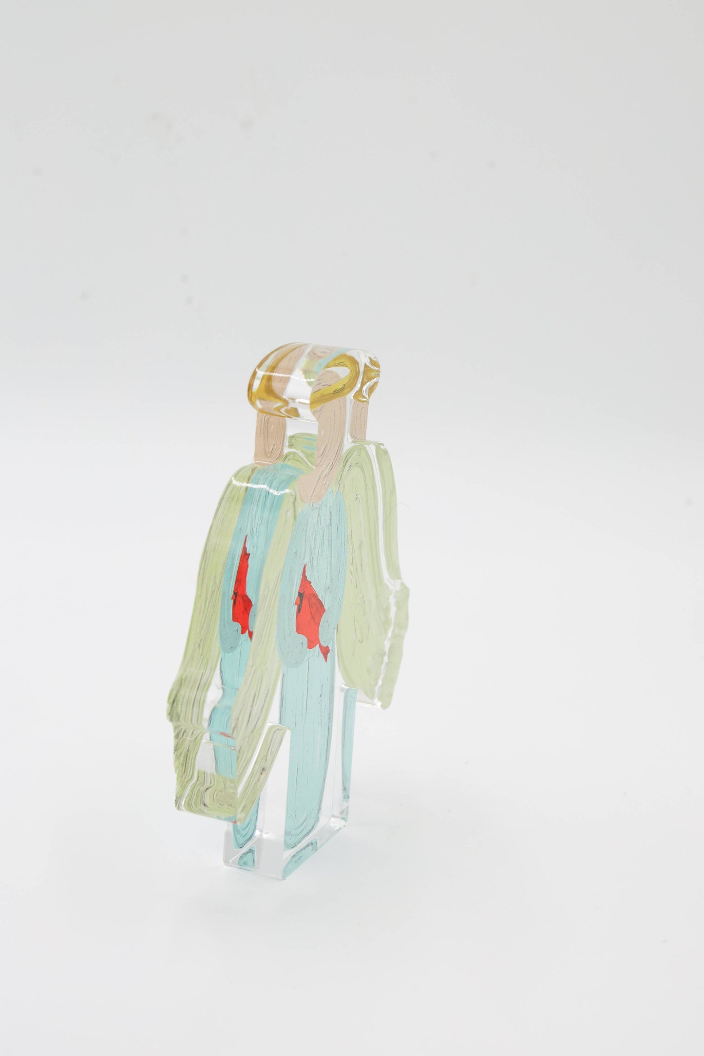 Acrylic Angel - with Cardinal