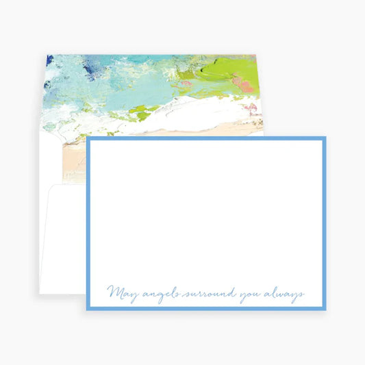 Notecards - Angels Surround You - Green