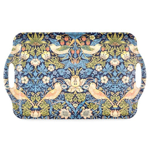 Tray - Handled 18.9" - Strawberry Thief (Blue)