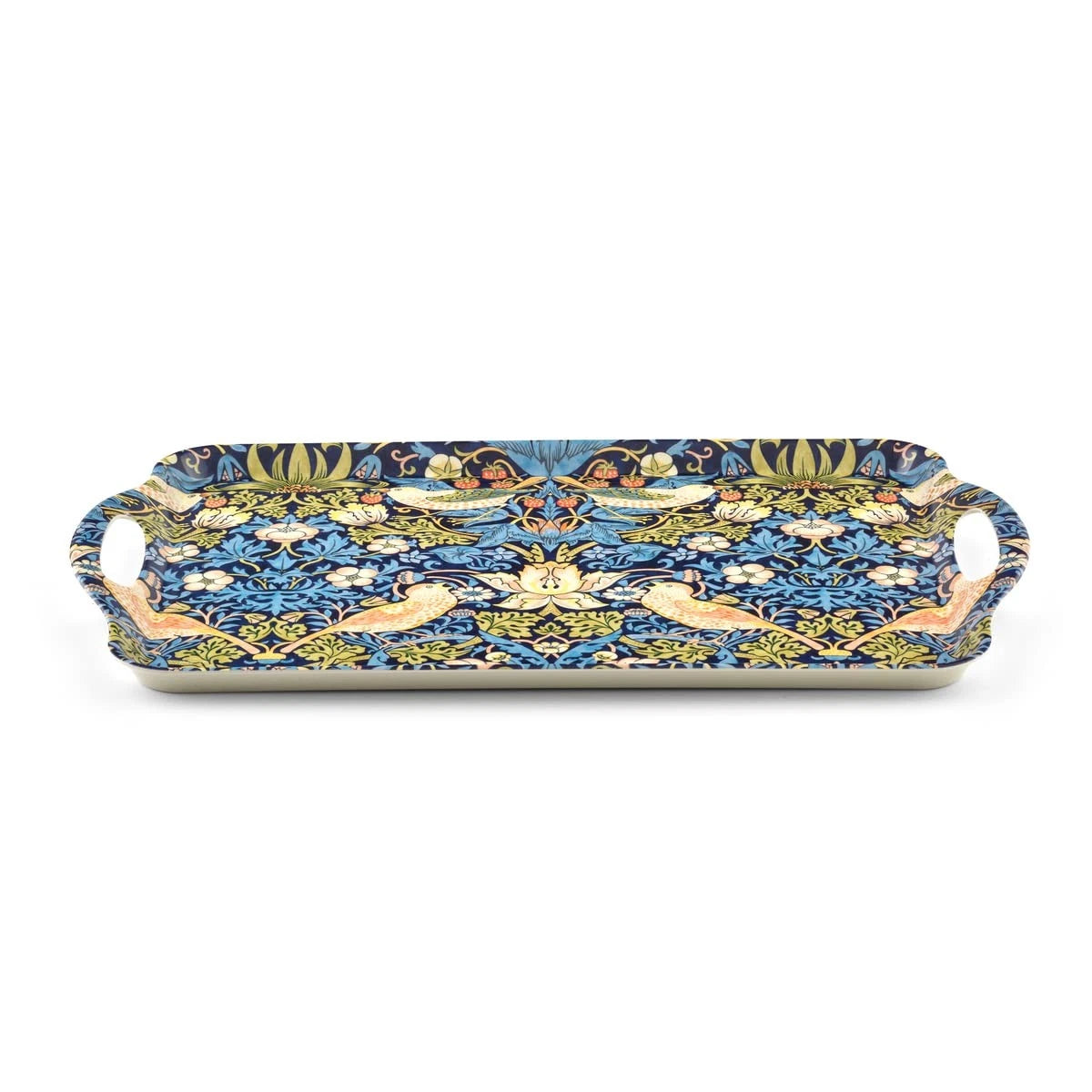 Tray - Handled 18.9" - Strawberry Thief (Blue)
