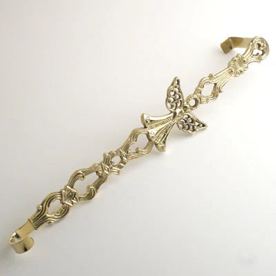 Wreath Holder - Angel - Brass finish