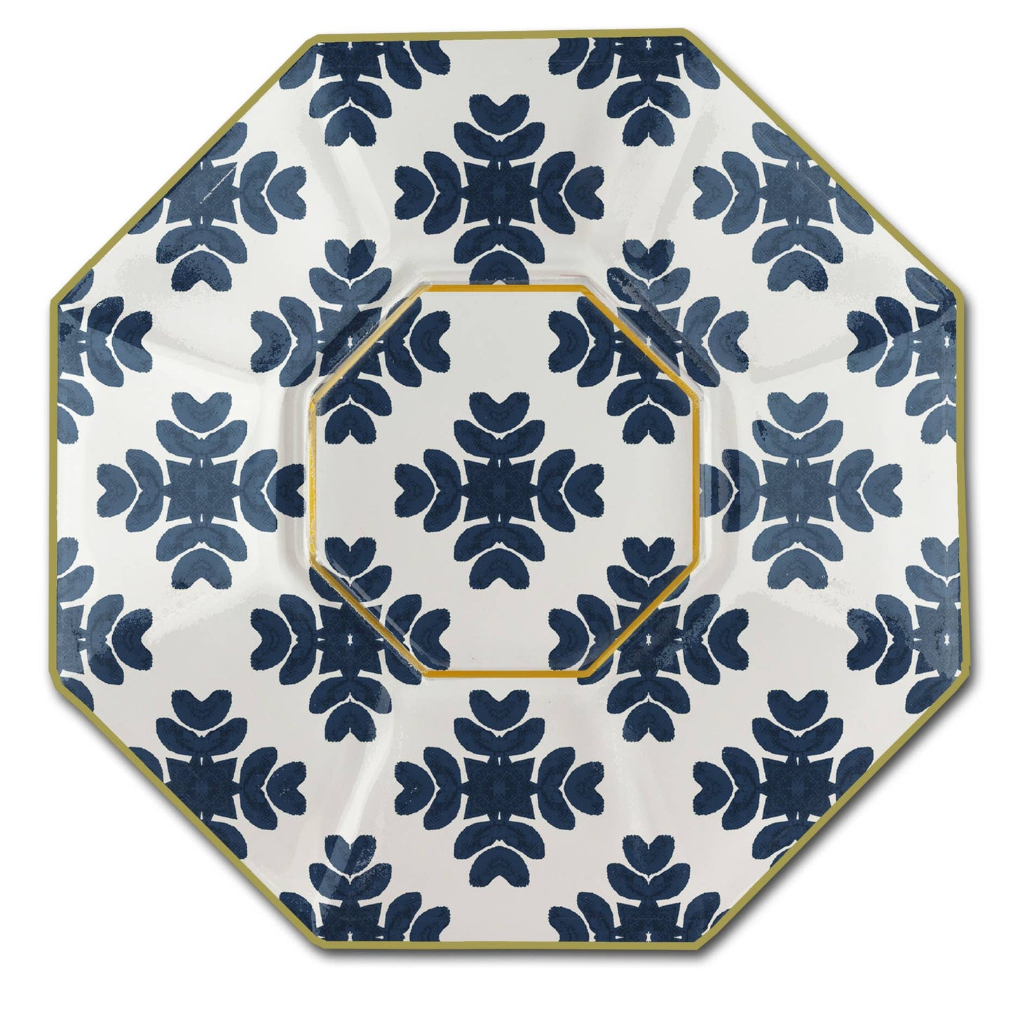 Trinket Dish - Brushstrokes Navy by Laura Park pattern