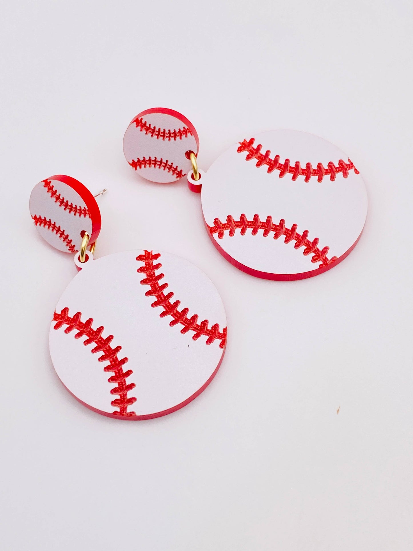 Earrings - Baseball