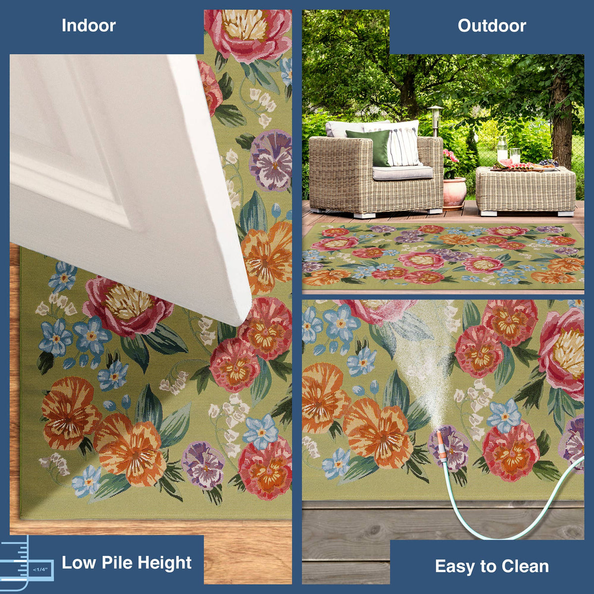 Rug - Indoor/Outdoor - Dream Garden Green (Marina)