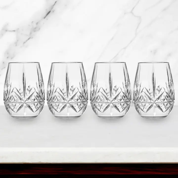 Glass - Wine Stemless - Acrylic (set of 4)