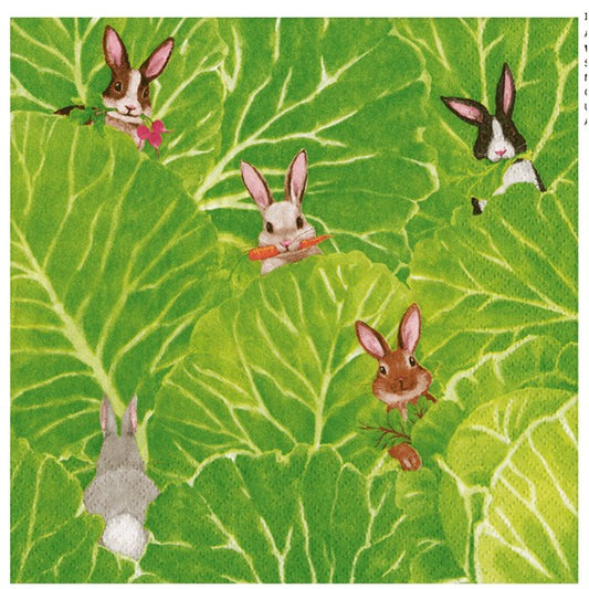 Cocktail Napkins - Cabbage Patch Bunnies