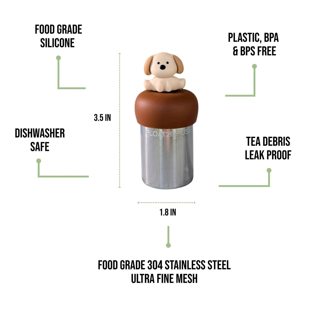 Floating Tea Infuser - Beige Dog