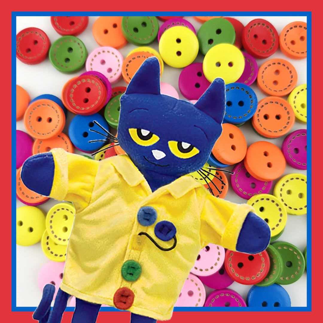 Plush Puppet - Pete The Cat Groovy Buttons